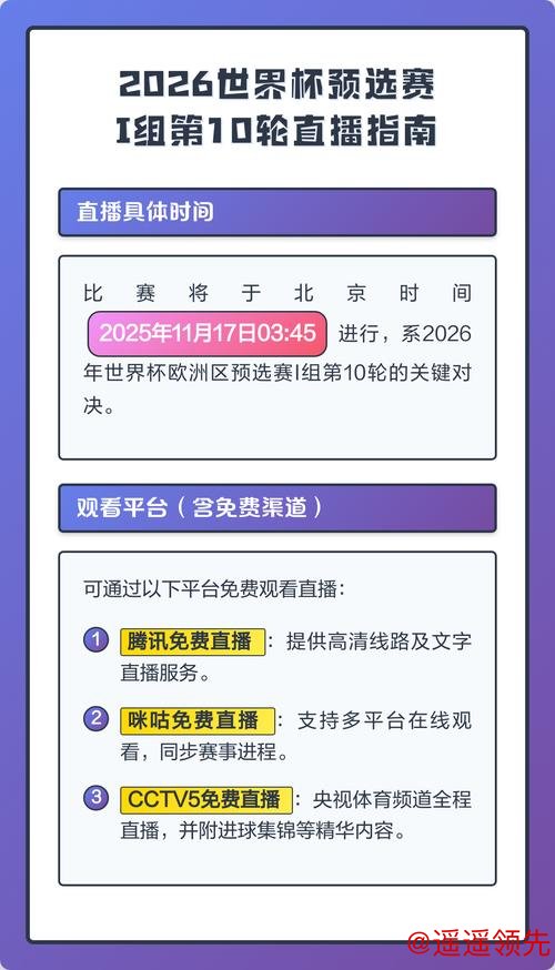 免费观看2026年世界杯直播入口攻略 免费观看2026年世界杯直播入口攻略